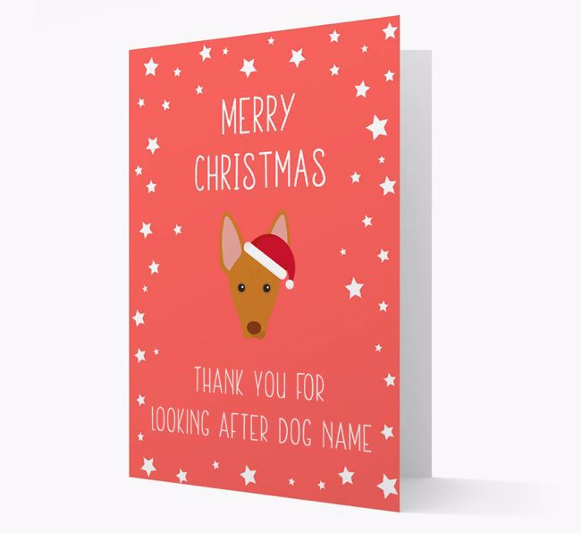 'Thank You' Christmas Card with your {breedFullName} Christmas Icon